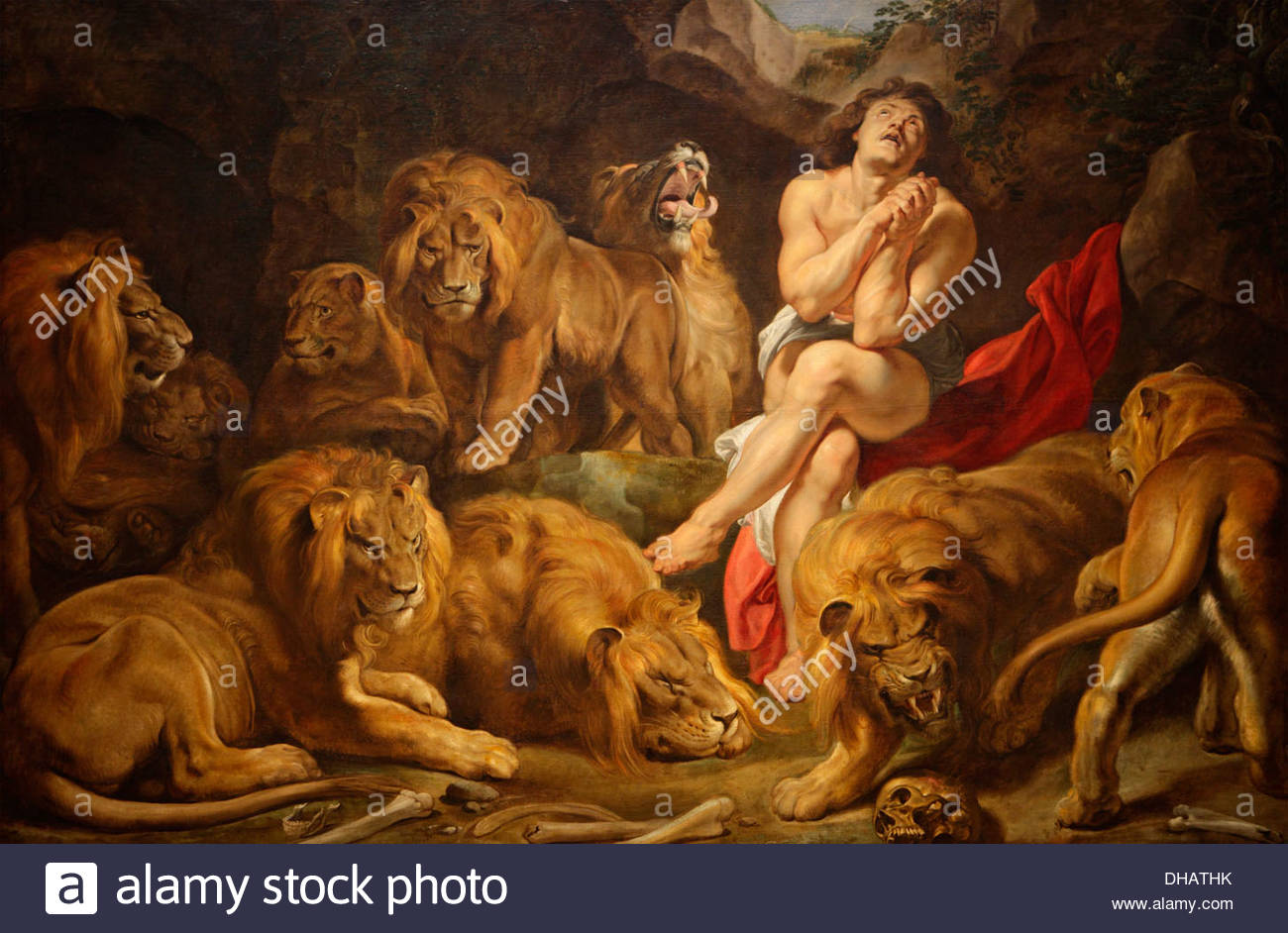 1300x942 Daniel In The Lions' Den By Rubens, National Gallery Of Art Stock - Lions Den Painting