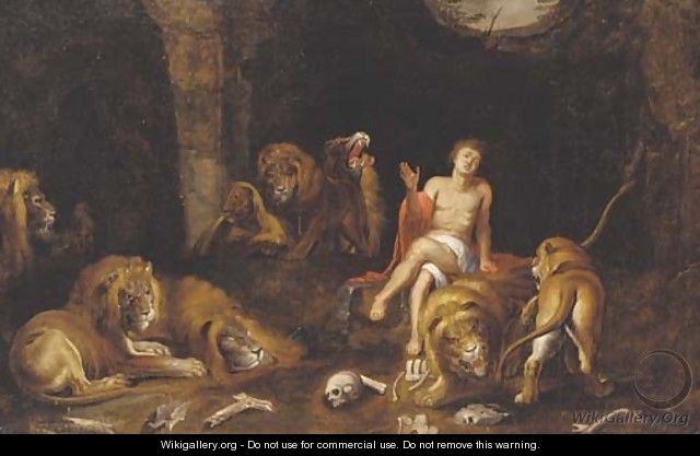 640x417 Daniel In The Lion's Den - Lions Den Painting