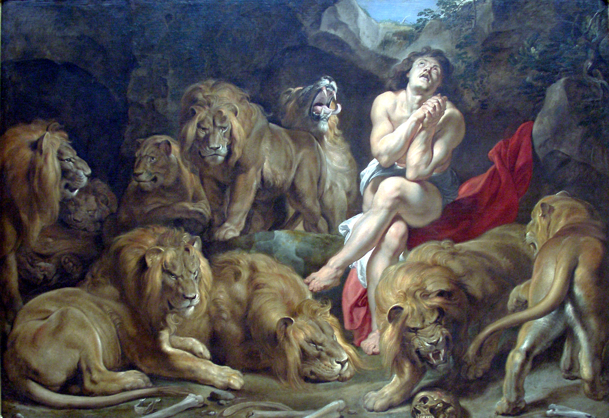 2528x1736 Image - Lions Den Painting