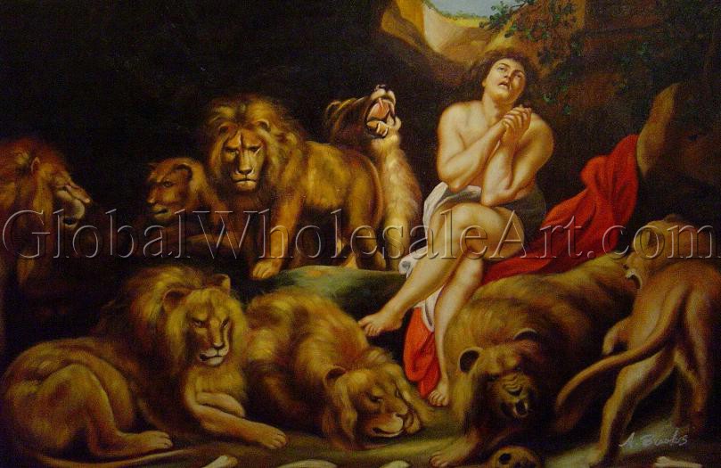 809x525 Peter Paul Rubens - Lions Den Painting