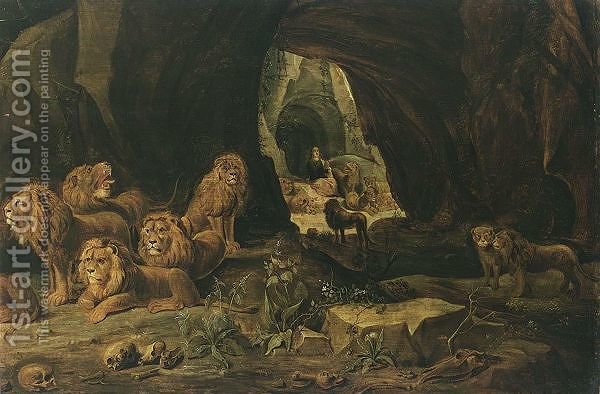 600x394 Daniel In The Lions Den Antwerp School Reproduction 1st Art Gallery - Lions Den Painting