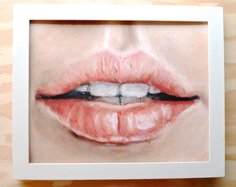 340x270 Painting Realism Etsy - Lip Painting