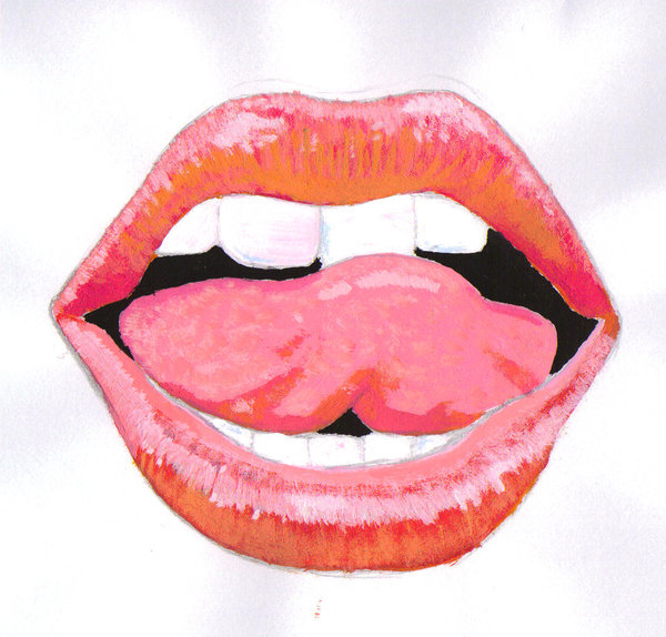 600x574 Gcse Painting - Lip Painting