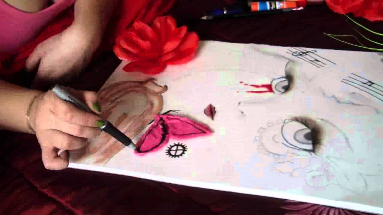 1280x720 Painting With Lipstick By Tuesday - Lipstick Painting