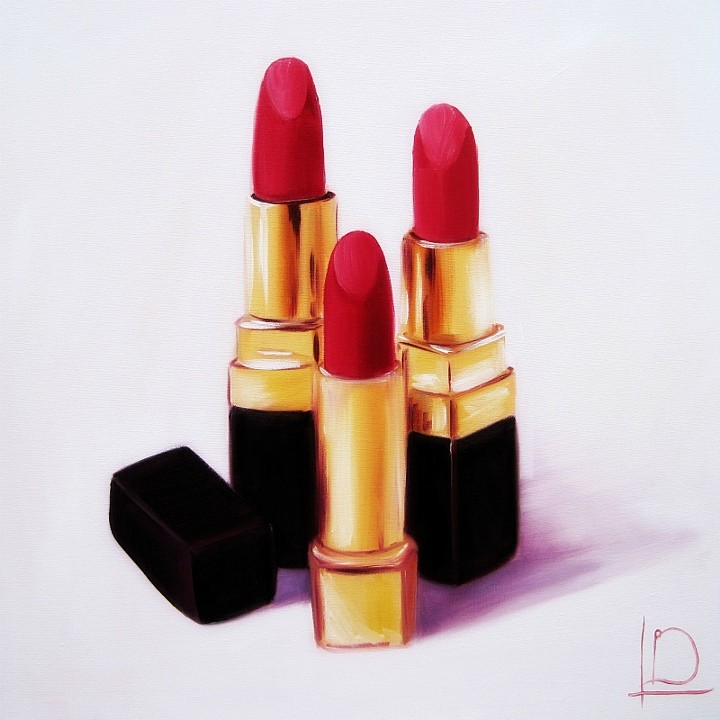 720x720 Linda Boucher Artist - Lipstick Painting
