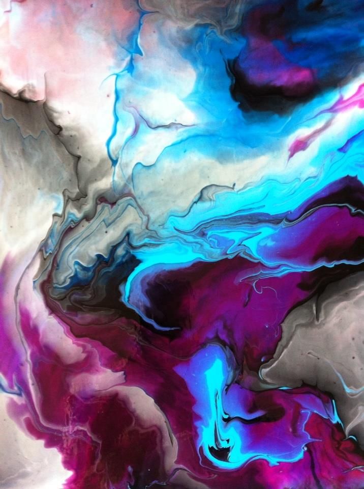 716x960 18 X 24 Inch Acrylic Pour By Christine Purdy - Liquid Acrylic Painting