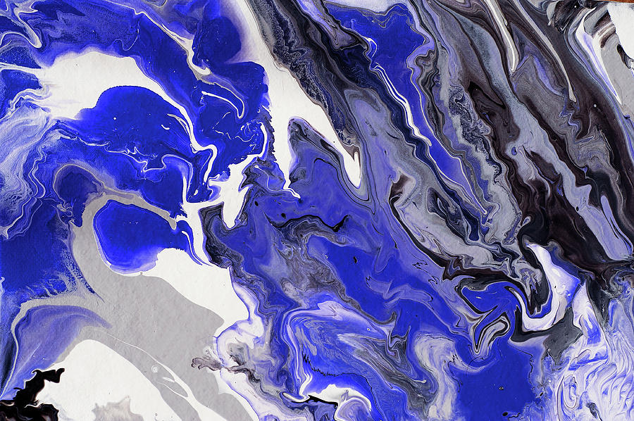 900x598 The Rivers Of Babylon Fragment. Abstract Fluid Acrylic Painting - Liquid Acrylic Painting