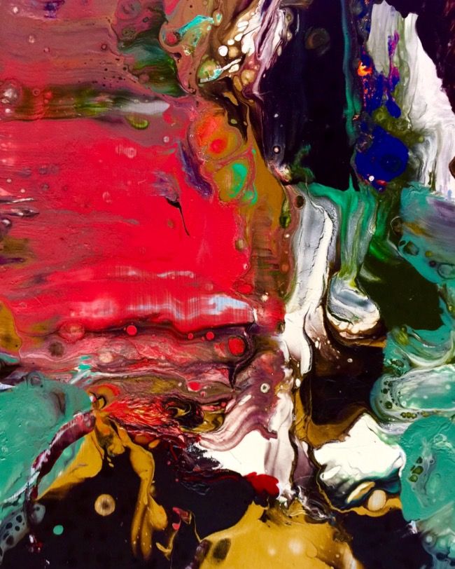 650x812 Abstract Painting By Shirley Johnson. Liquid Acrylic Paint Pour - Liquid Acrylic Painting