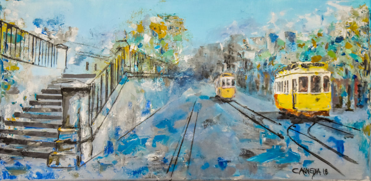 1200x587 Lisbon Tram 28 (Carmo Almeida) - Lisbon Painting