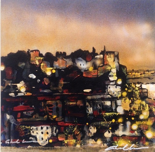 540x530 Lisbon Night - Lisbon Painting