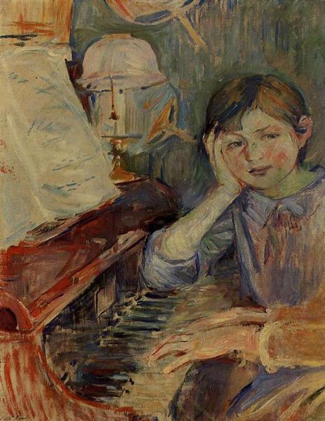 463x600 Julie Listening, 1888 - Listening Painting