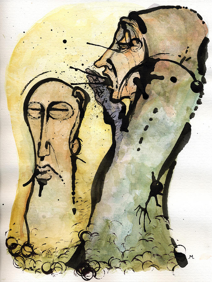 675x900 Talkin To Yourself But Your Not Listening Painting By Mark M Mellon - Listening Painting