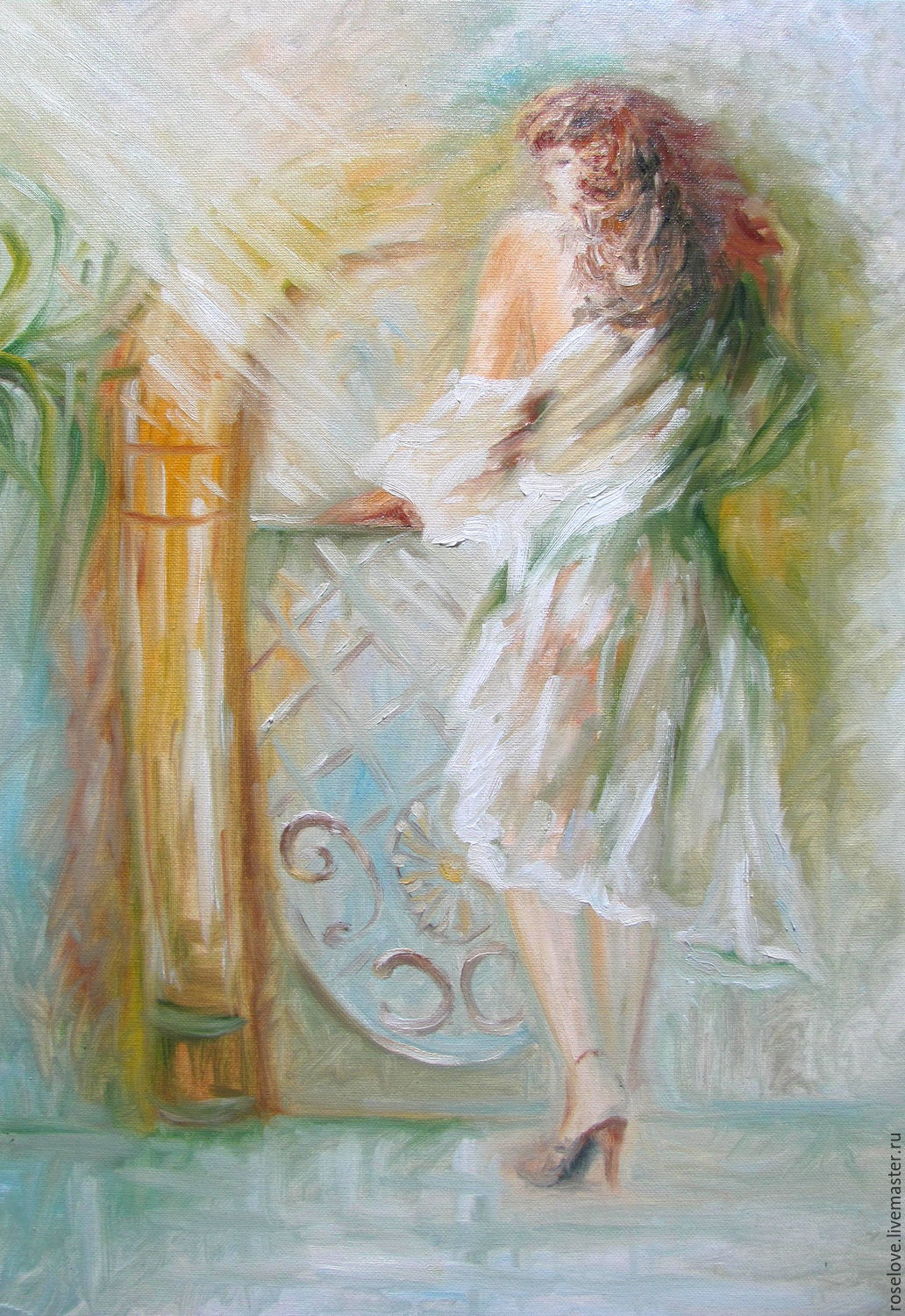 1032x1500 Oil Painting Lit By The Sun Oil Painting Landscape Shop Online - Lit Painting