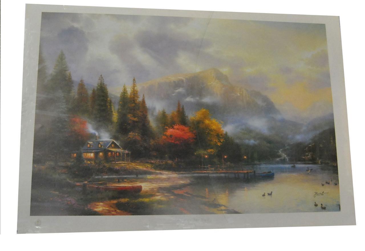 1280x881 Thomas Kinkade Signed And Numbered Litho Print, End - Litho Painting