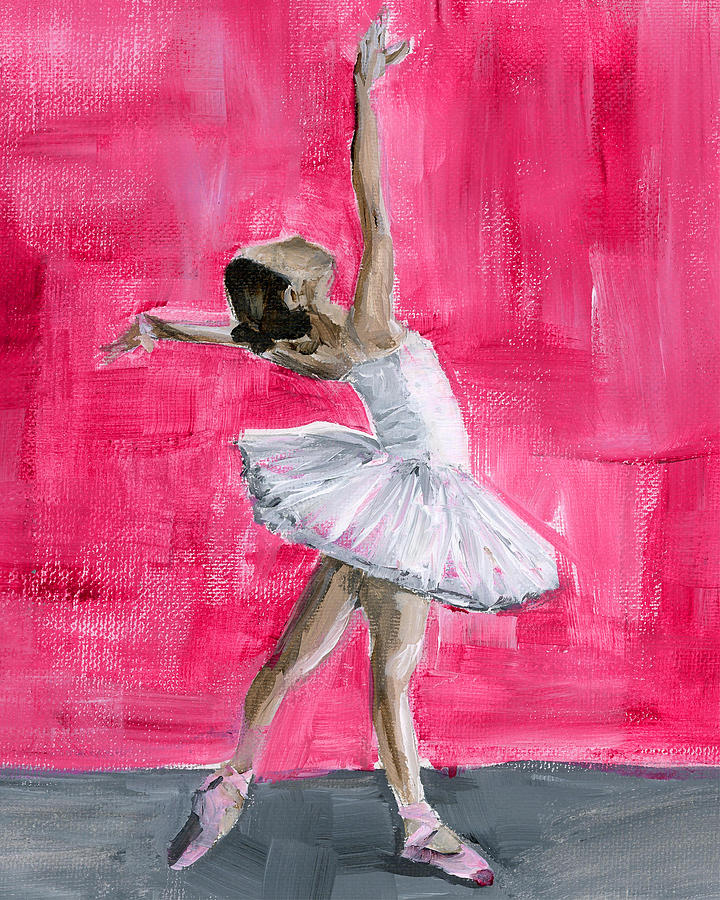 720x900 Little Ballerina Painting By Debbie Brown - Little Ballerina Painting