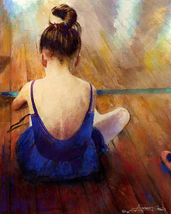 241x300 Little Ballerina Paintings Fine Art America - Little Ballerina Painting