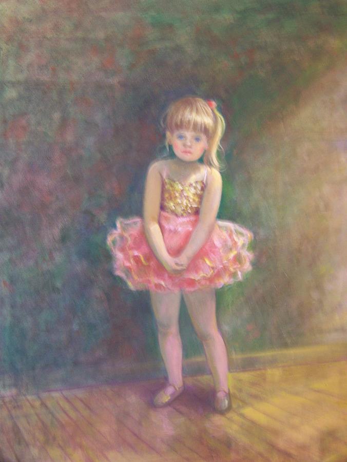 676x900 Prima Ballerina Painting By Bart Deceglie - Little Ballerina Painting