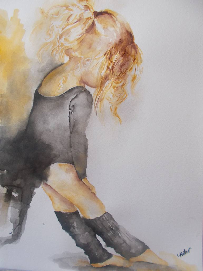 770x1027 Saatchi Art Little Ballerina Painting By Carin Miller - Little Ballerina Painting