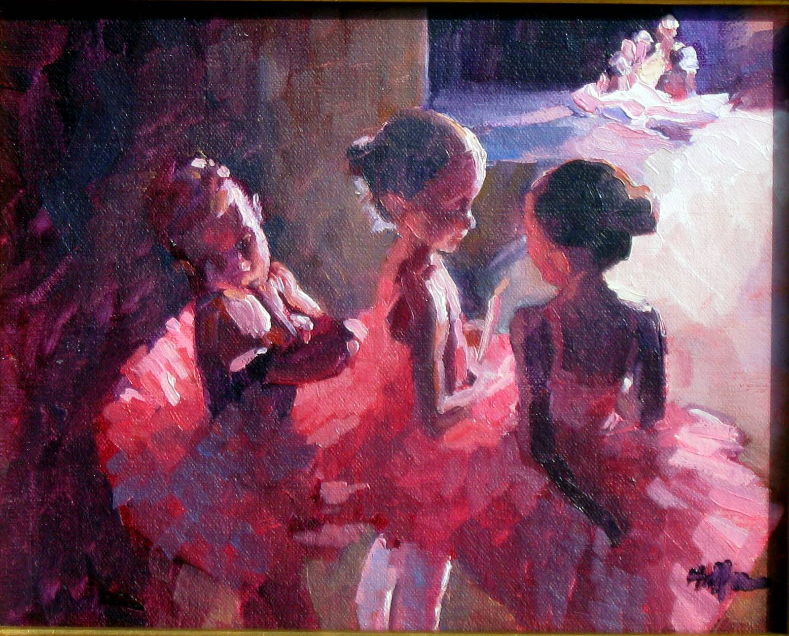 1600x1291 The Dance A Virtual Art Gallery Ballerinas By Mary - Little Ballerina Painting