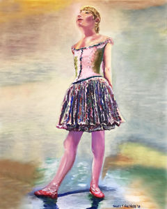 240x300 Degas Ballerina Little Dancer 8x10 Limited Edition Oil Painting - Little Ballerina Painting