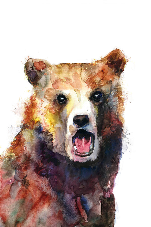 599x900 Little Bear Painting By Dim Dom - Little Bear Painting