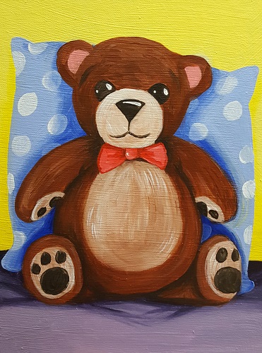 371x500 Michael's Kids Painting Teddy Bear South Shore Mamas - Little Bear Painting
