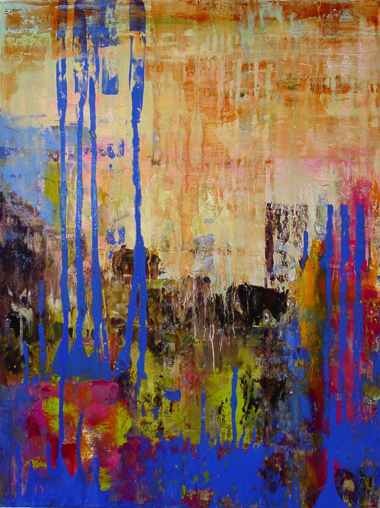 770x1028 Saatchi Art Little Bear Fishes Painting By Katherine Treffinger - Little Bear Painting