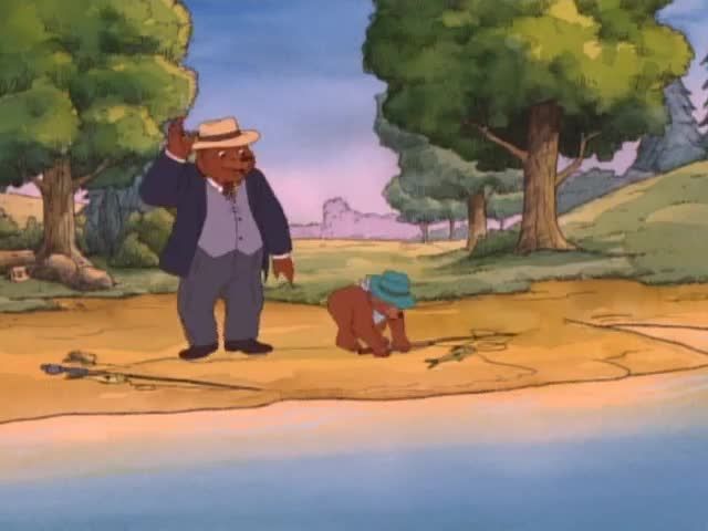 640x480 Watch Little Bear Season 3 Episode 3 The Big Bear Sitter The Top - Little Bear Painting