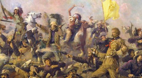 480x263 Capturing Little Bighorn An Artist's Quest Distinctly Montana - Little Bighorn Painting