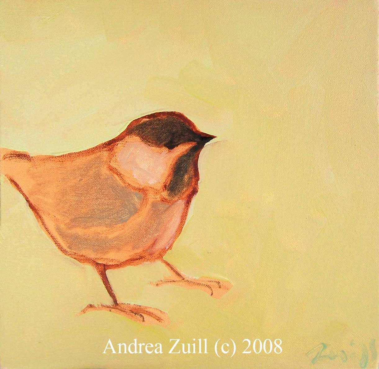 1221x1190 Bird paintings Chickadee, Oil On Canvas Dis0rdr - Little Bird Painting