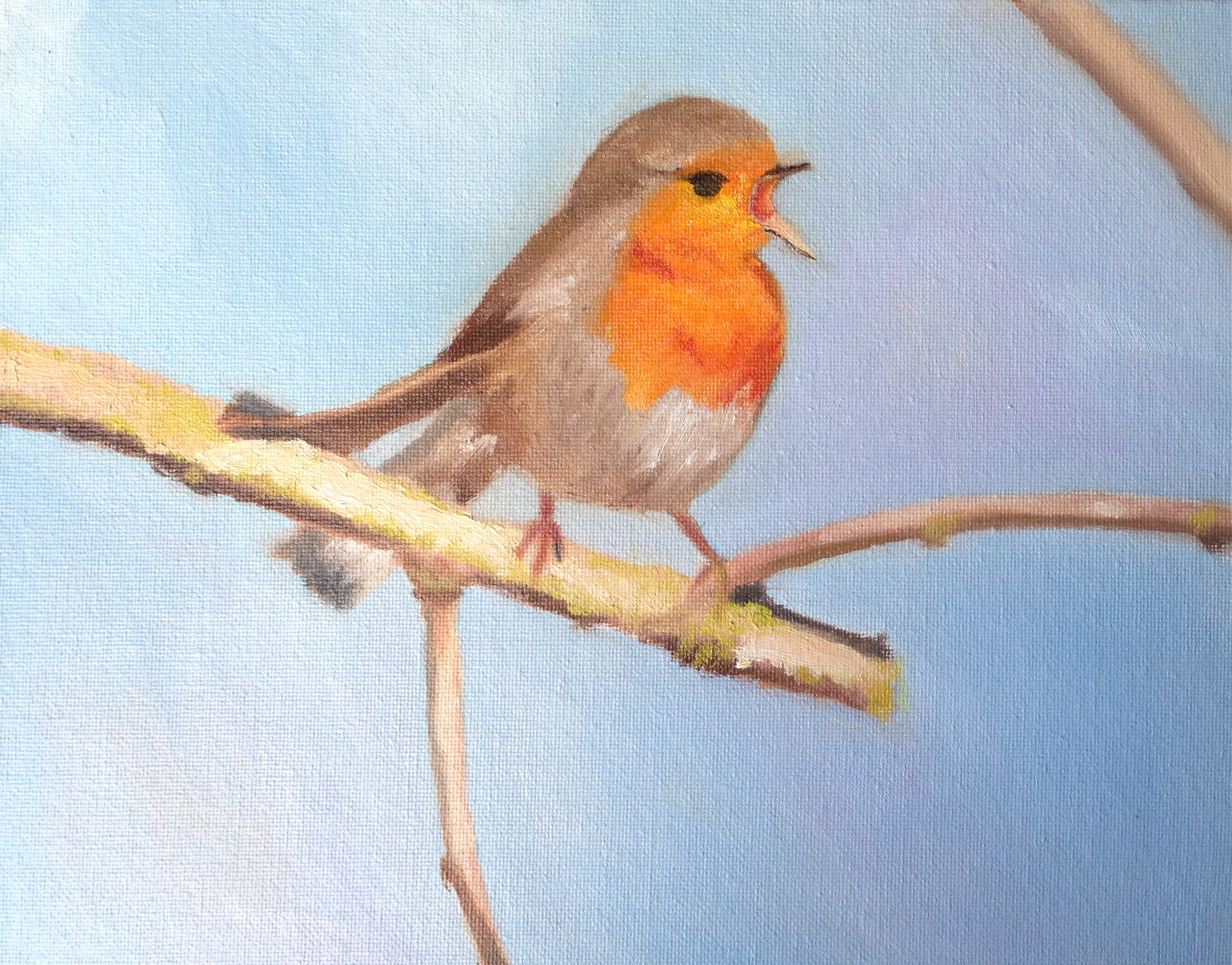 2668x2089 Bird Summer Wang Painting Blog - Little Bird Painting
