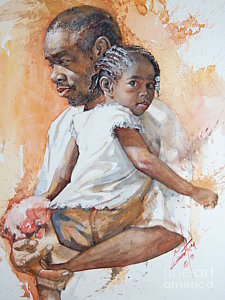 225x300 Little Black Girl Paintings - Little Black Girl Painting