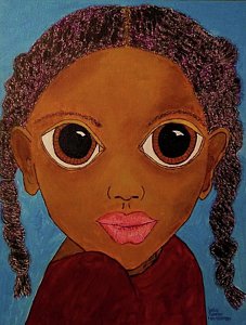 227x300 Little Black Girl Paintings - Little Black Girl Painting