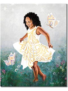 240x320 African American Black Girl - Little Black Girl Painting