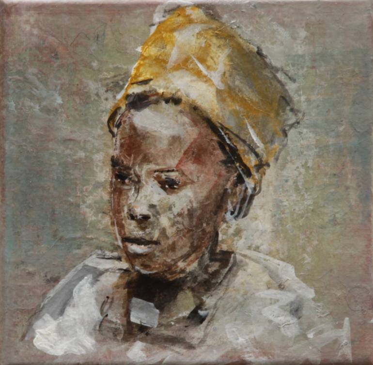 770x753 Saatchi Art Portrait Of A Little Boy Painting By Chretien - Little Boy Painting