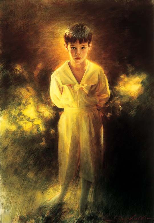 540x780 Robert Schoeller Art Robert Schoeller Painting Little Boy - Little Boy Painting