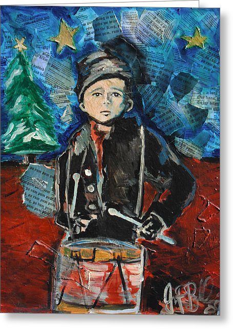455x646 Little Drummer Boy 2009 Painting By Jon Baldwin Art - Little Drummer Boy Painting