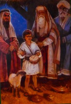 236x346 Little Drummer Boy Christmas Cards - Little Drummer Boy Painting