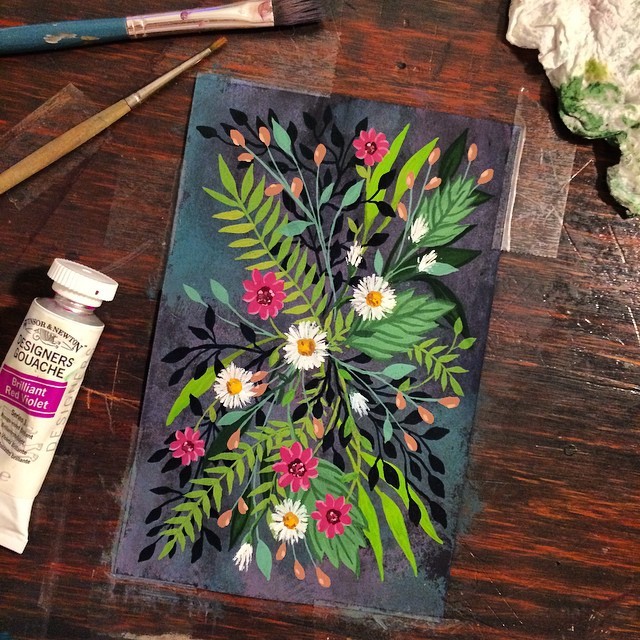 640x640 Little Flower Painting - Little Flower Painting