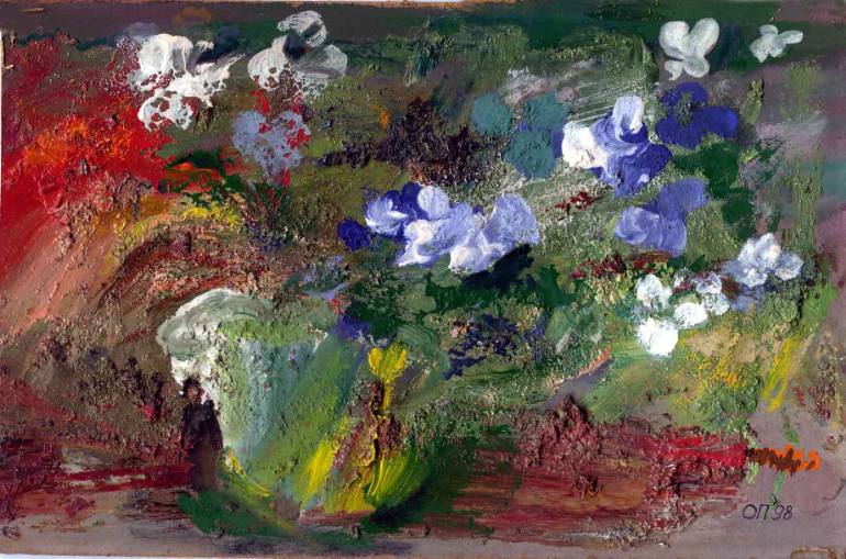 770x509 Saatchi Art Little Flowers Painting By Olga Podgaina - Little Flower Painting