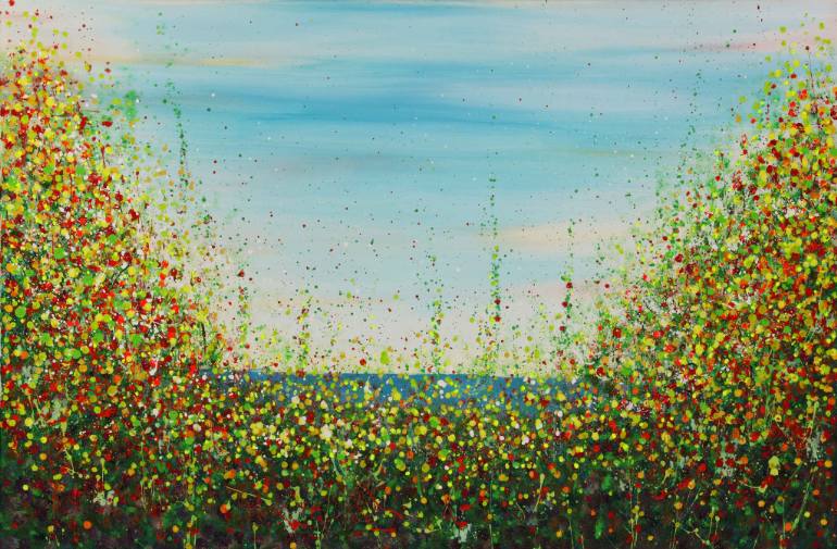 770x505 Saatchi Art Sunshine, Freedom And A Little Flower Painting By - Little Flower Painting
