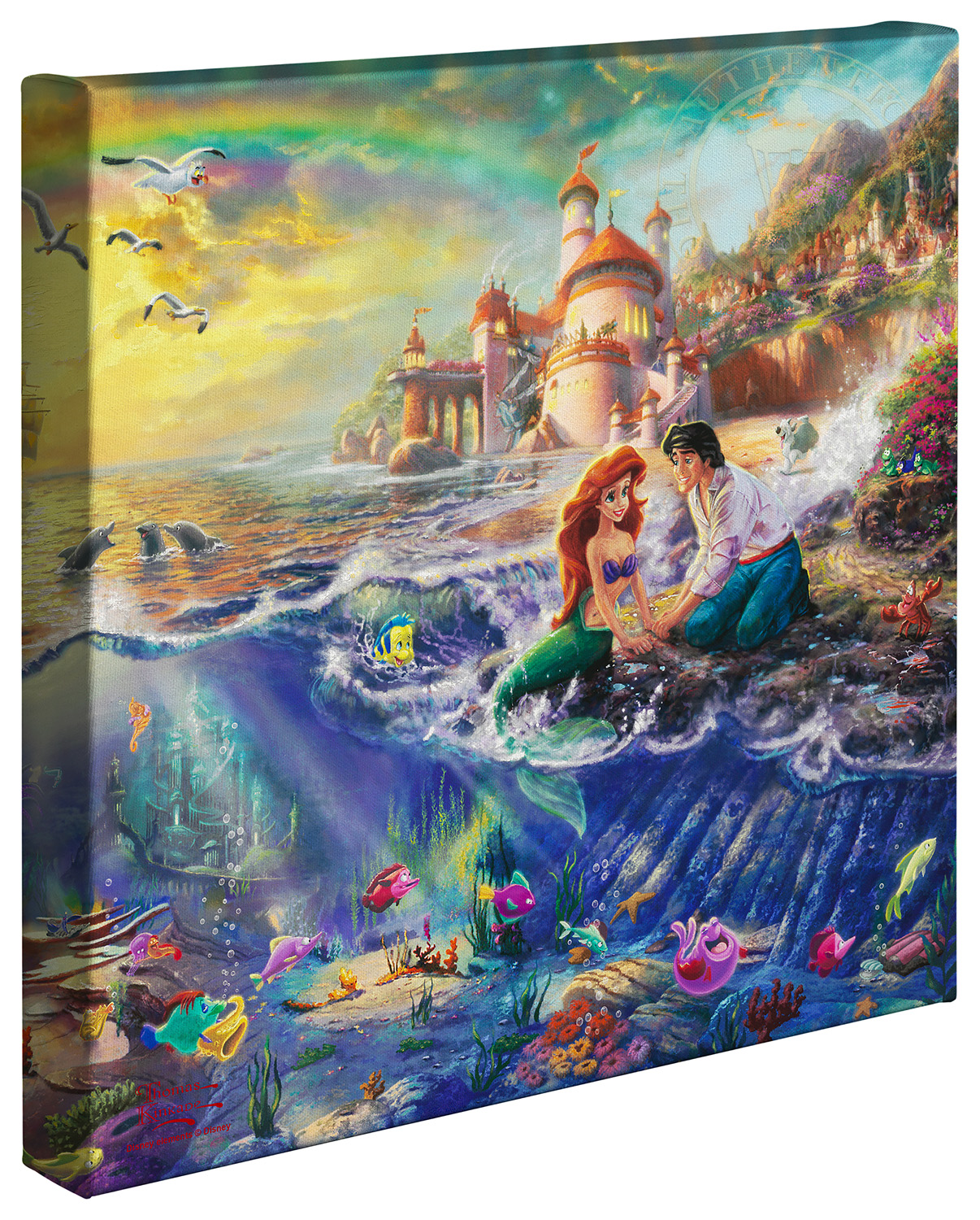 1206x1500 Little Mermaid, X Gallery Wrapped Canvas - Little Mermaid Painting