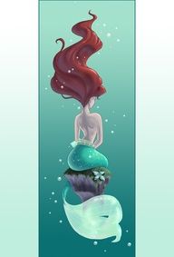 192x283 Little Mermaid Art Mermaids - Little Mermaid Painting