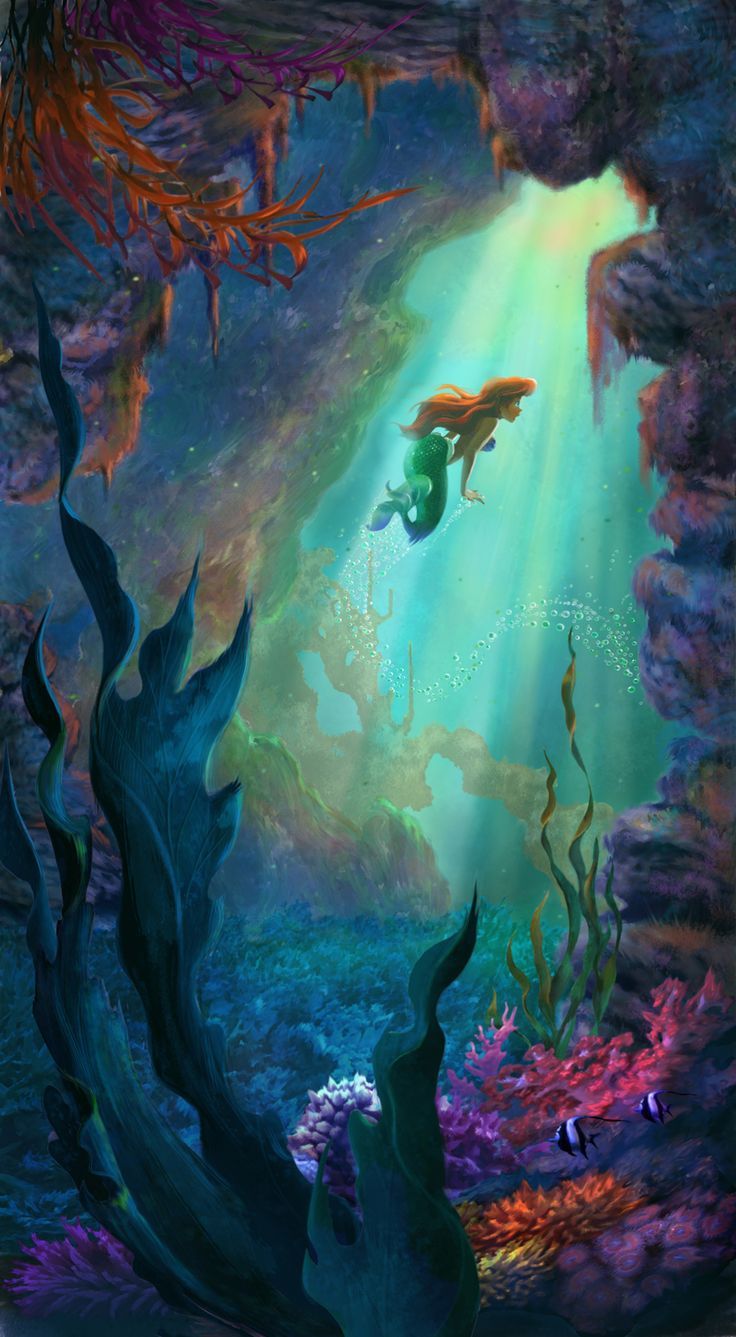 736x1337 9f99d5fa742a80bd5d7d3d9d0f35d54c Little Mermaid Painting Mermaid - Little Mermaid Painting