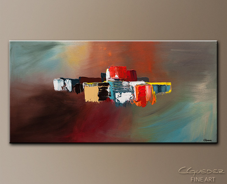 743x600 Large Hand Made Abstract Art Painting - Little Painting