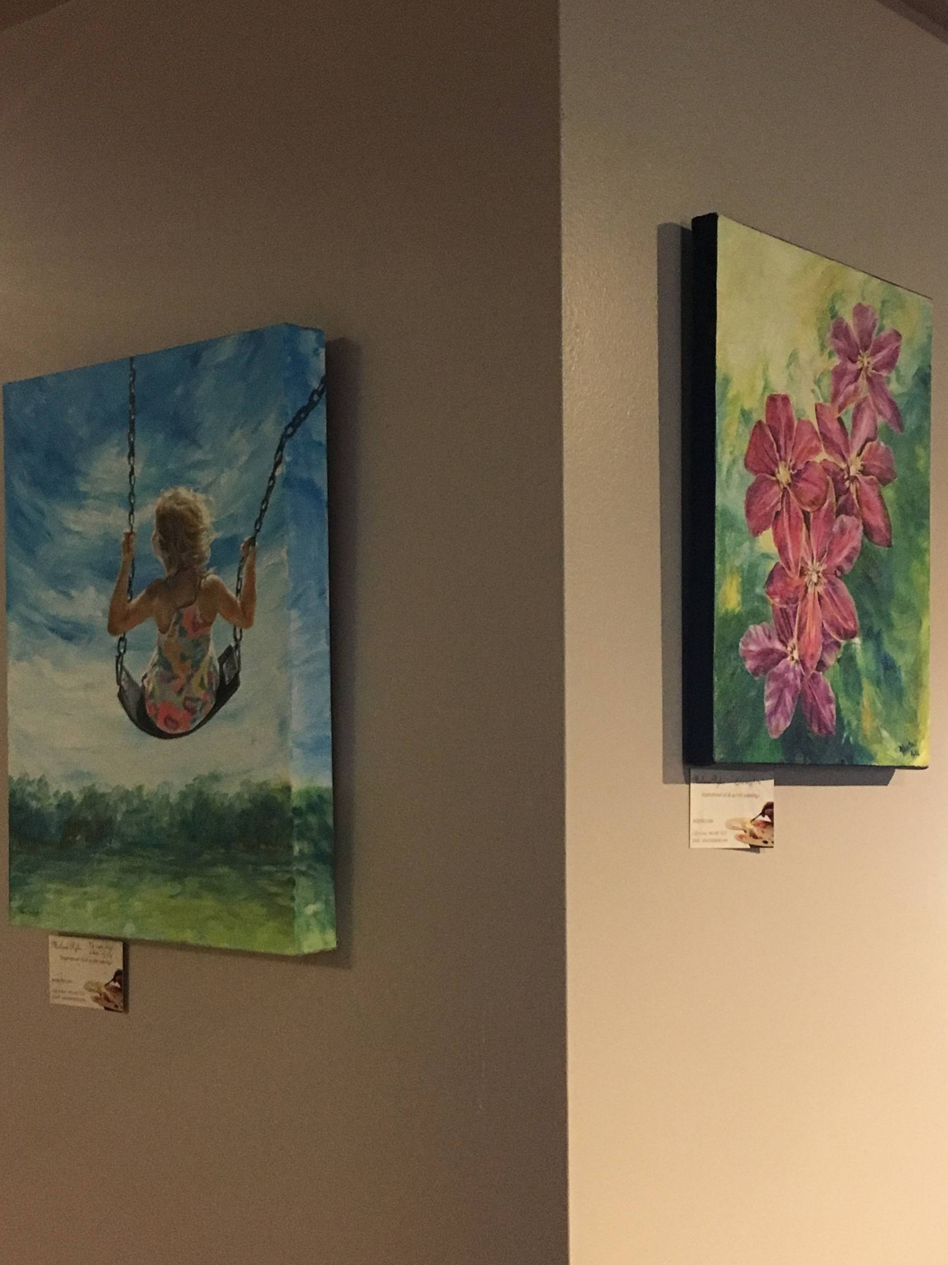 1920x2560 Saatchi Art Things Are Looking Up (Little Girl On Swing) Painting - Little Painting