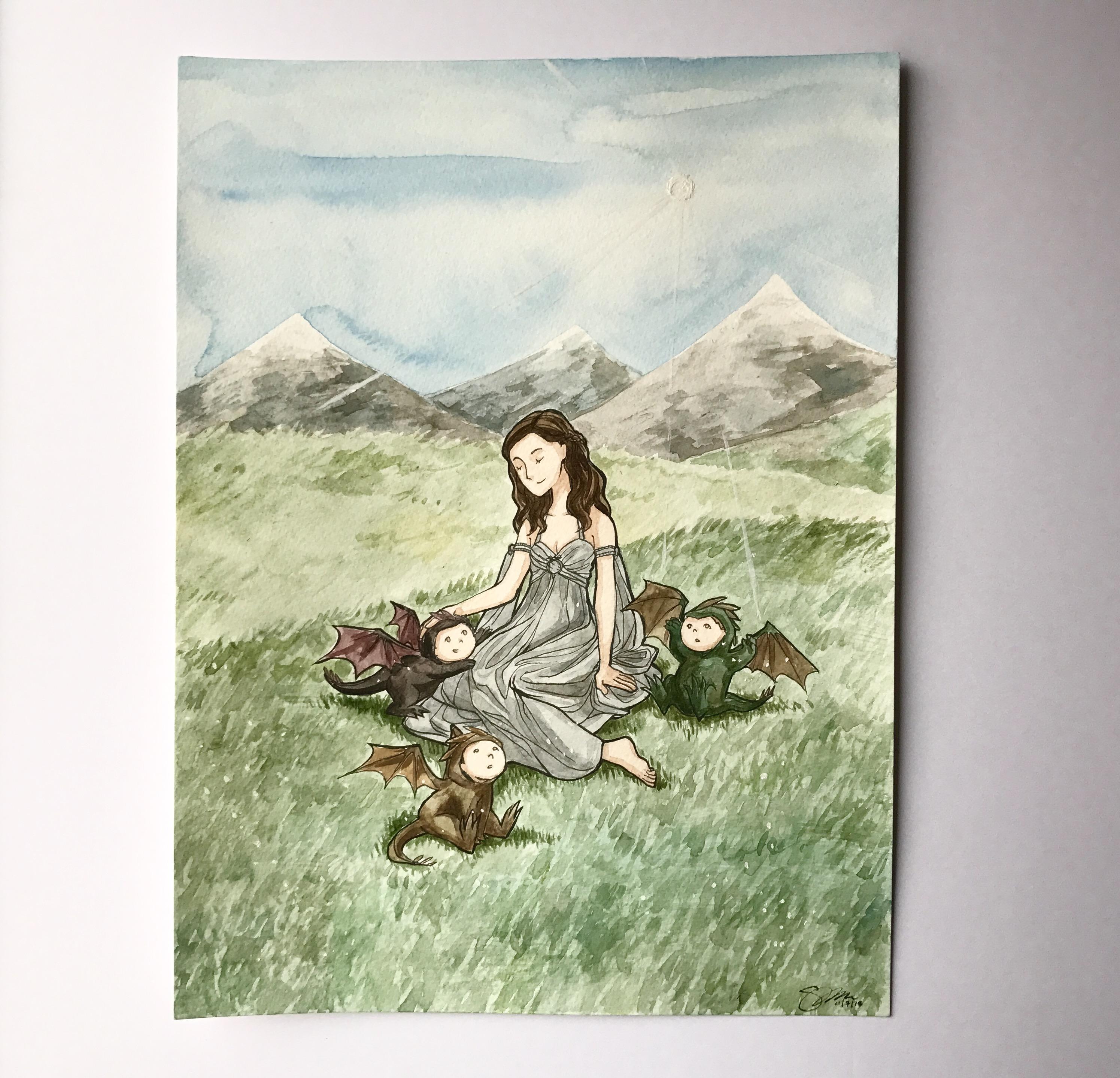 2991x2878 A Crazy Little Painting I Did For An Expecting Got Fan That I Had - Little Painting
