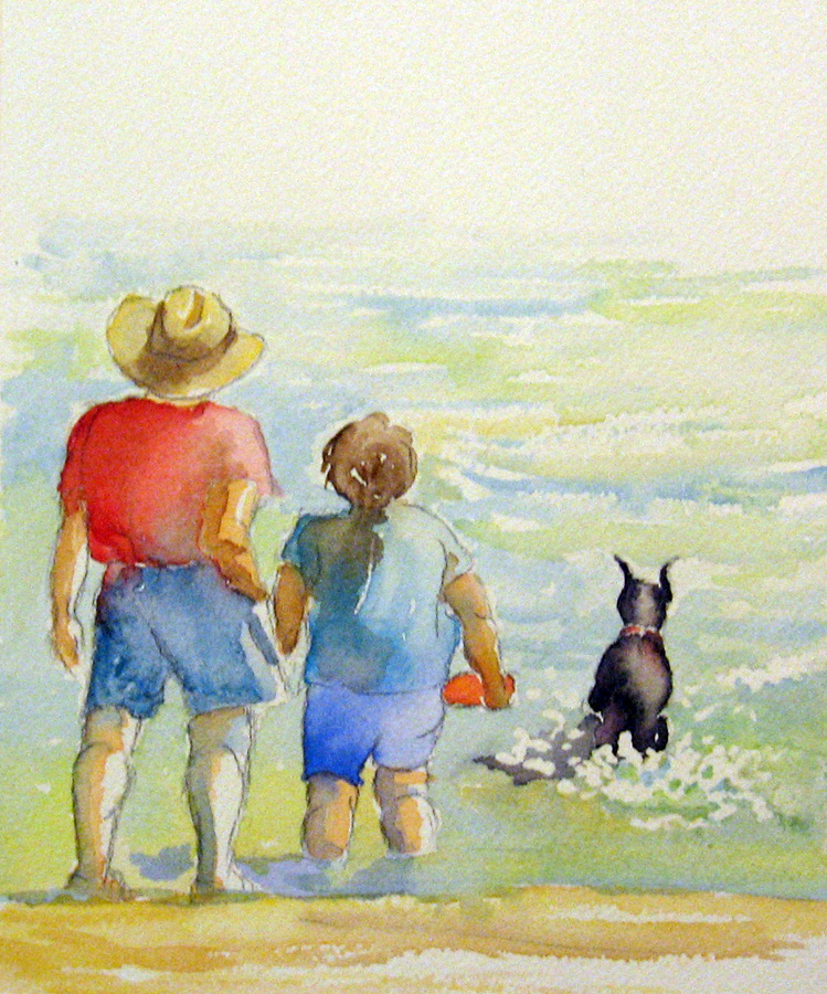 749x900 Little People In The Landscape Leslie White - Little People Painting