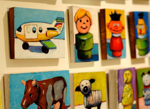 500x365 Shine Brite Zamorano Old School Little People. - Little People Painting