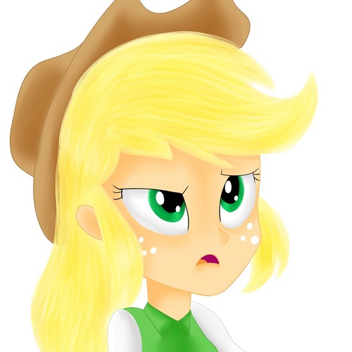 500x500 My Little Pony Friendship Is Magic Images Eqg Aj Painting Hd - Little Pony Painting